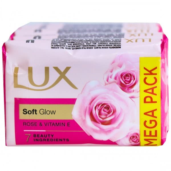 Lux Soft Glow Rose & Vitamin E Soap 5 x 100 g