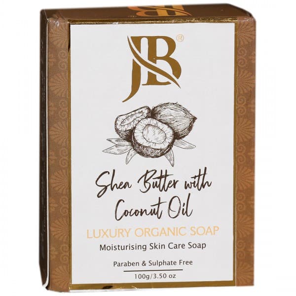 JB Shea Butter with Coconut Oil Luxury Organic Moisturising Skin Care Soap 100 g