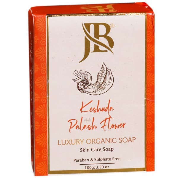 JB Keshuda Palash Flower Luxury Organic Skin Care Soap 100 g