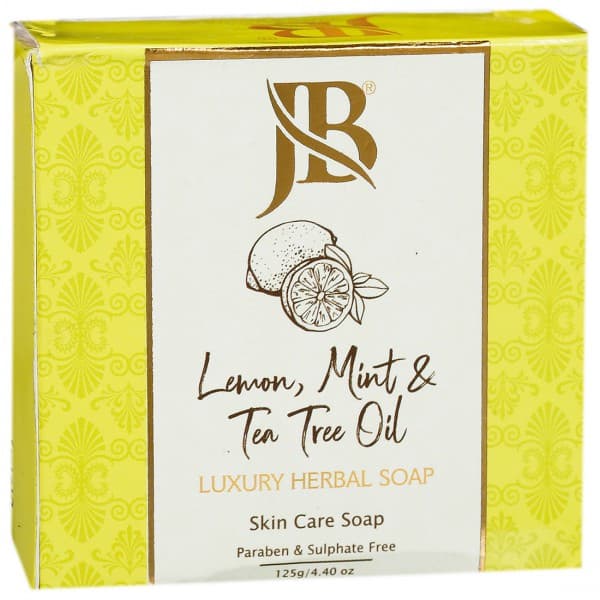 JB Lemon, Mint & Tea Tree Oil Luxury Herbal Skin Care Soap 125 g