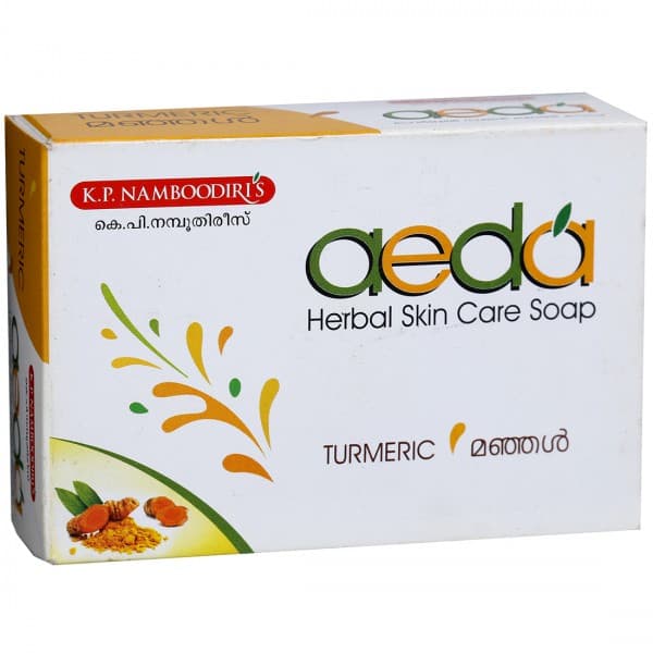 K P Namboodiri's Aeda Turmeric Herbal Skin Care Soap 75 g