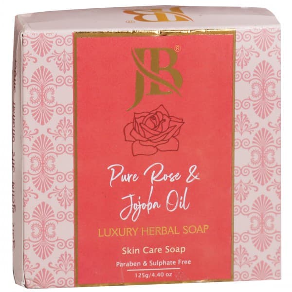 JB Pure Rose & Jojoba Oil Luxury Herbal Skin Care Soap 125 g