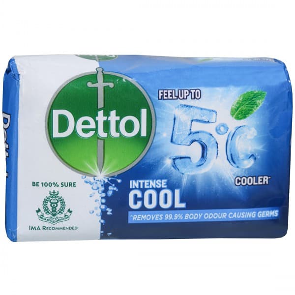 Dettol Intense Cool Feel up to 5°C Cooler Soap 125 g