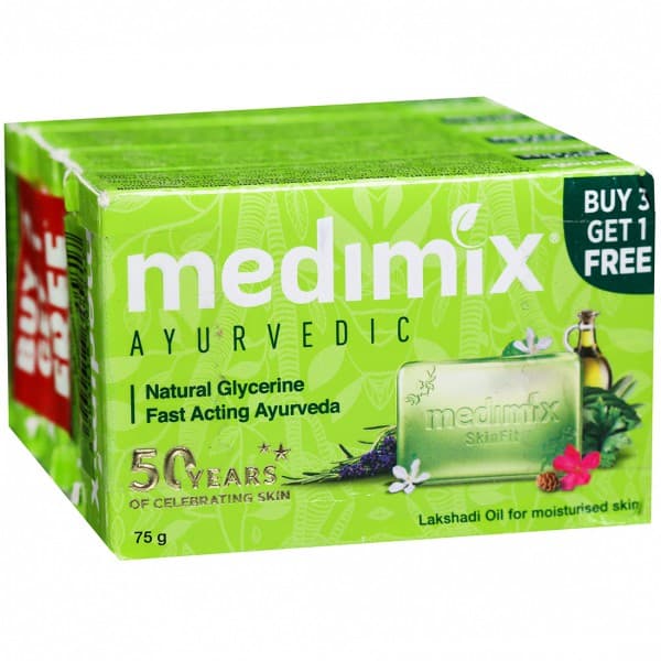 Medimix Natural Glycerine Soap (Buy 3 Get 1 Free) 4 x 75 g