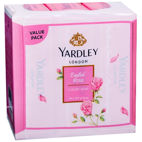 Yardley London English Rose Luxury Soap (Save Rs 12) 3 x 100 g