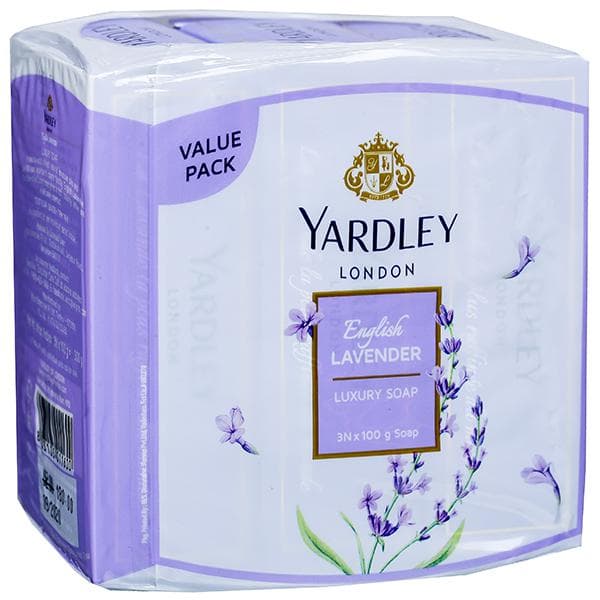 Yardley London English Lavender Luxury Soap (Value Pack Save Rs.12) 3 x 100 g