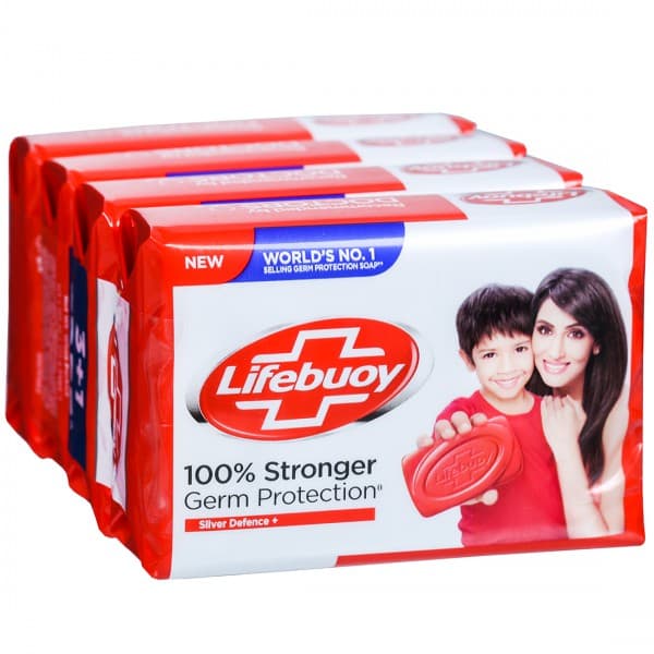 Lifebuoy Silver Defence+ Soap (Buy 3 + Get 1 Free) 4 x 125 g