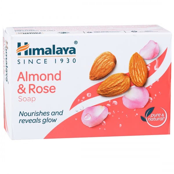 Himalaya Nourishes and Reveals Glow Almond & Rose Soap 125 g