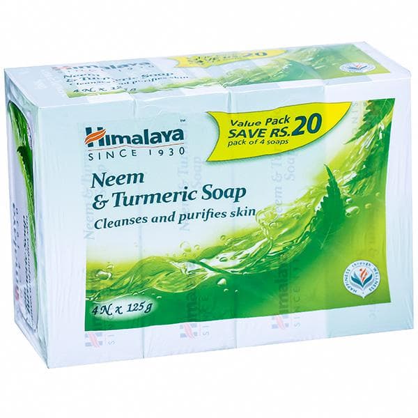Himalaya Neem & Turmeric Soap (Value Pack Save Rs.20) 4 x 125 g