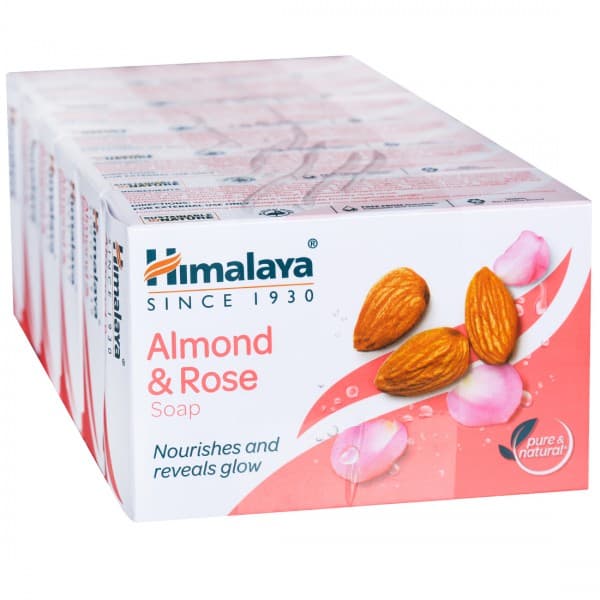 Himalaya Nourishes and Reveals Glow Almond & Rose Soap 6 x 125 g