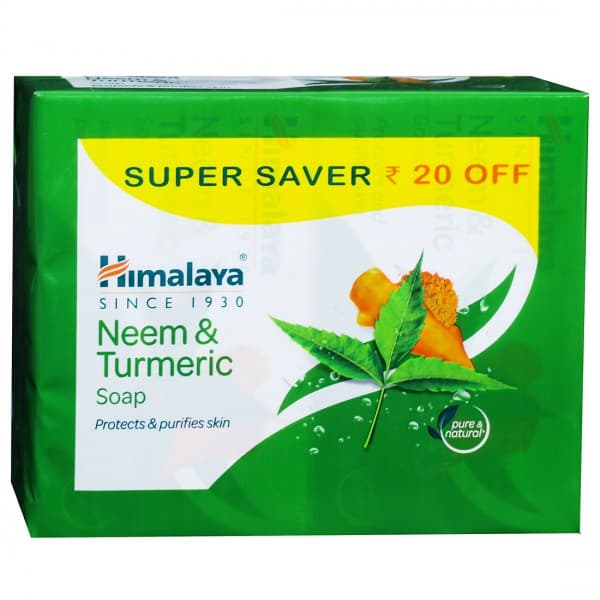 Himalaya Neem & Turmeric Soap (Super Saver Rs.20 Off) 4 x 75 g