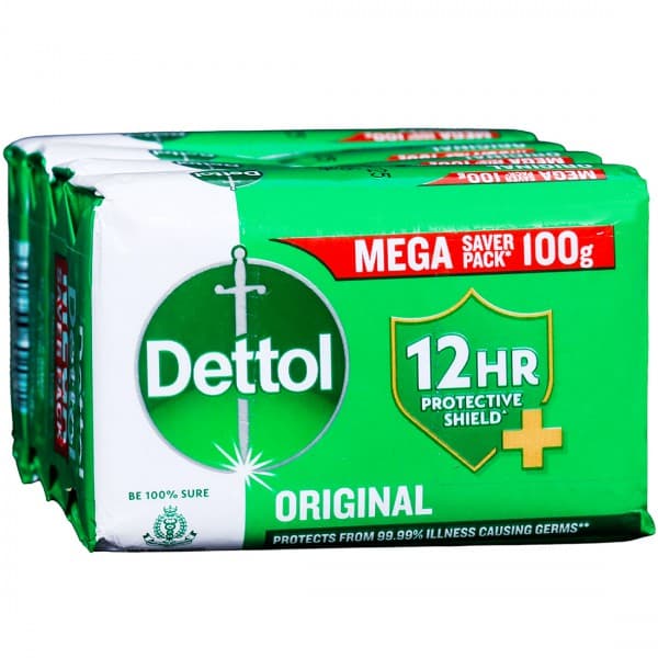 Dettol Original Soap (Mega Saver Pack) (Rs. 64 Off) Pack Of 4 x 100 g