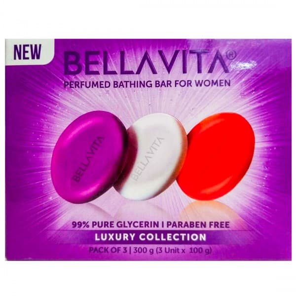 Bellavita Perfumed Bathing Bar For Women Pack Of 3 x 100 g