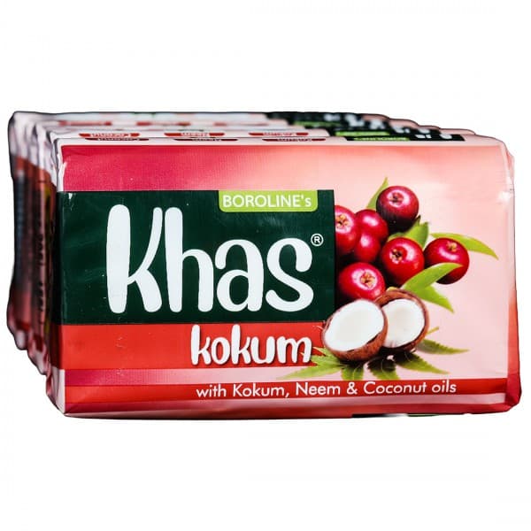 Borolines Khas Kokum Soap (Rs. 50 Off) 5 x 100 g