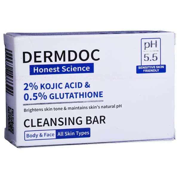 Dermdoc 2% Kojic Acid & 0.5% Glutathione Cleansing Bar 75 g