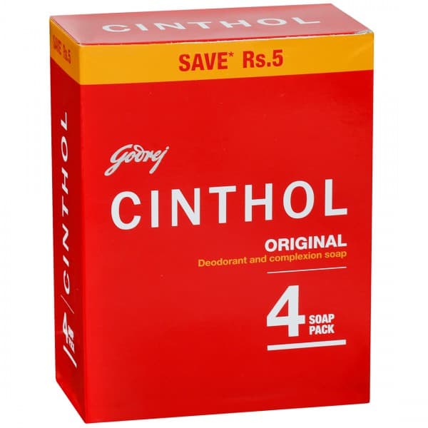 Cinthol Original Soap (Save Rs 5) 4 x 100 g