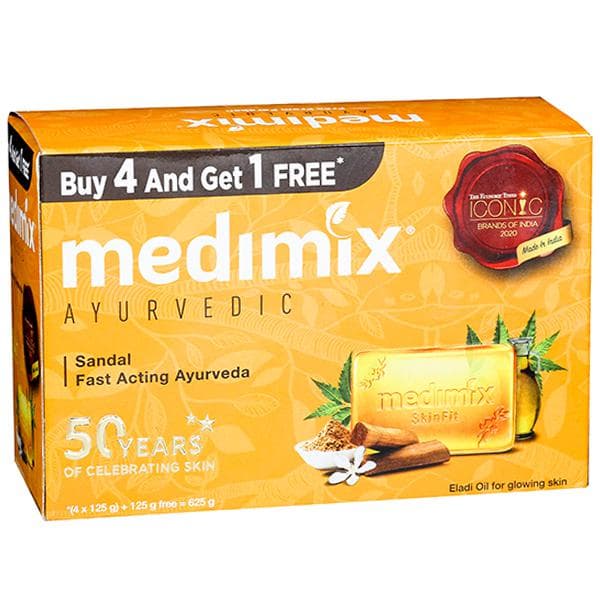 Medimix Sandal Soap (Buy 4 Get 1 Free) 5 x 125 g