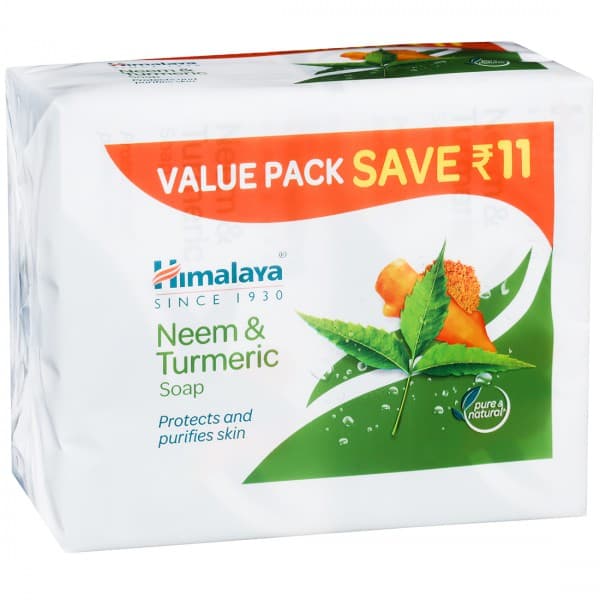 Himalaya Neem & Turmeric Soap (Value Pack Save Rs.11) 4 x 75 g