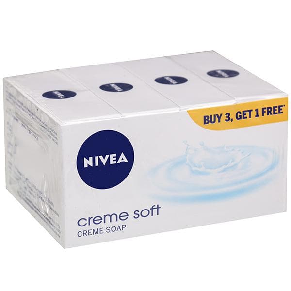 Nivea Creme Soft Soap (Buy 3 Get 1 Free) 4 x 75 g