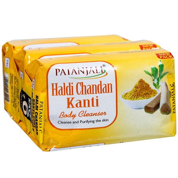 Patanjali Haldi Chandan Kanti Body Cleanser (Save Rs 6) 3 x 150 g