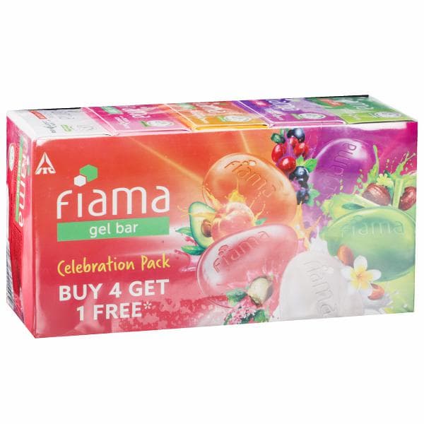Fiama Celebration Pack Gel Bar (Buy 4 Get 1 Free) 5 x 125 g