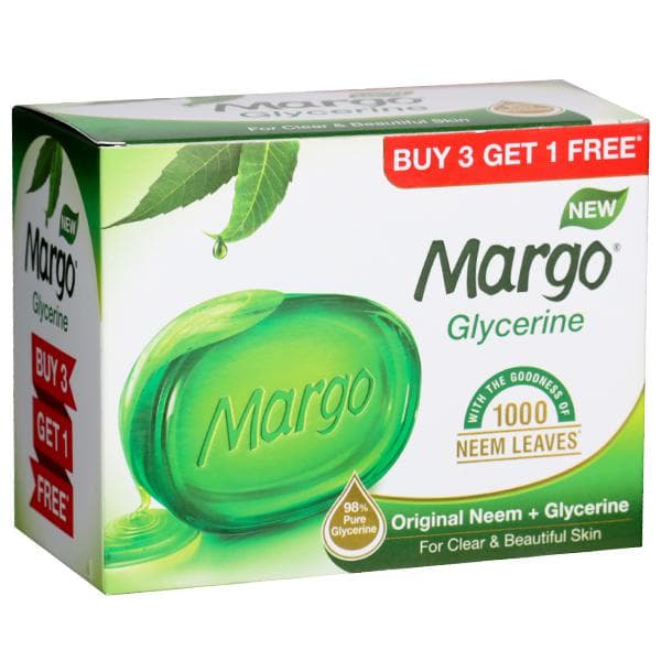 Margo Original Neem & Glycerine Soap (Buy 3 Get 1 Free) 4 x 75 g