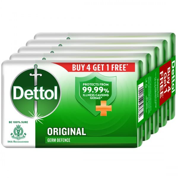 Dettol Original Soap (Buy 4 Get 1 Free) 5 x 125 g