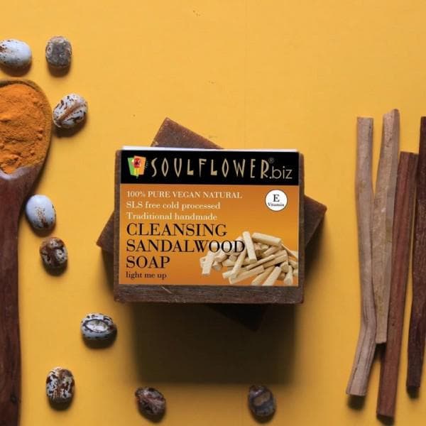 Soulflower.biz Cleansing Sandalwood Soap 150 g