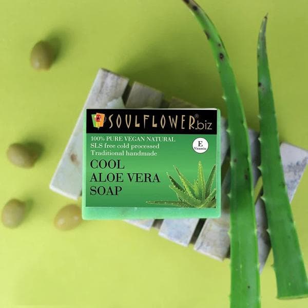Soulflower.biz Cool Aloe Vera Soap 150 g