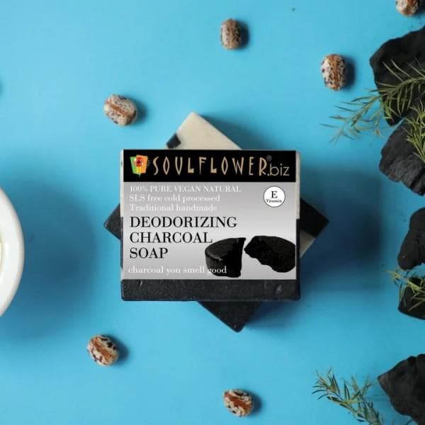 Soulflower.biz Deodorizing Charcoal Soap 150 g