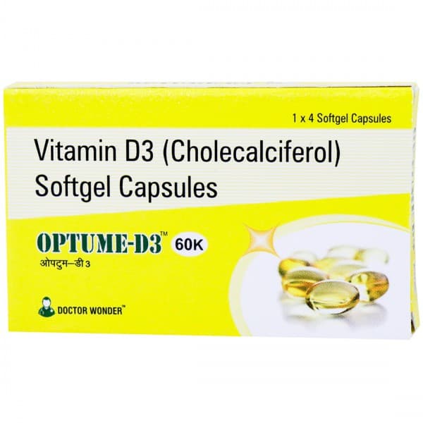 Optume D3 60K Softgel Capsule (4 Cap)