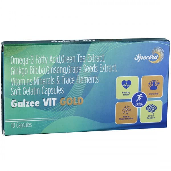 Galzee Vit Gold 10 Soft Gelatin Capsules