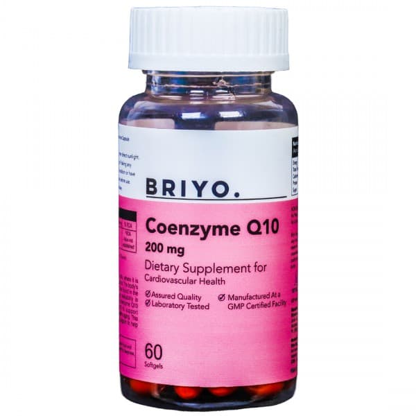 Briyo Coenzyme (Ubiquinone) Q10 200 mg 60 Softgels