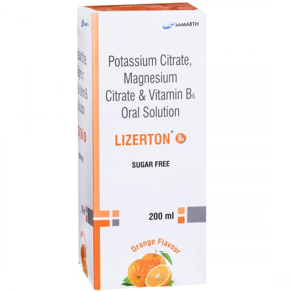 Lizerton B6 (Orange Flavour) Sugar Free Oral Solution 200 ml