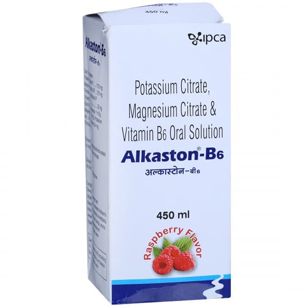 Alkaston B6 Sugar Free Raspberry Flavour Oral Solution 450 ml