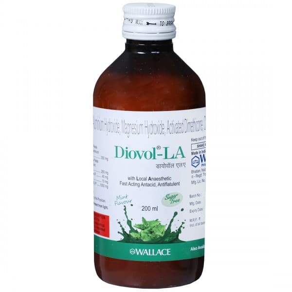 Diovol LA (Mint Flav) Sugar Free Solution 200 ml