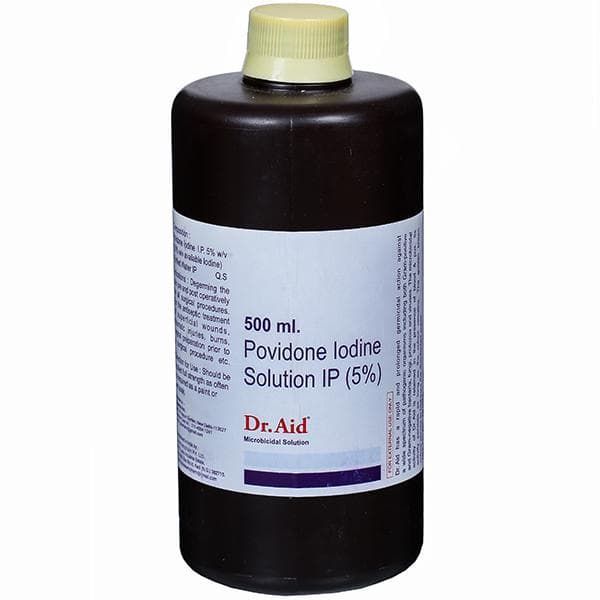 Dr. Aid Povidone Iodine 5% Solution 500 ml