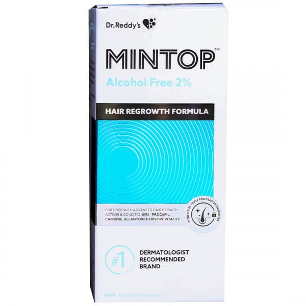 Mintop Alcohol Free 2%  Hair Regrowth Formula Solution 60 ml