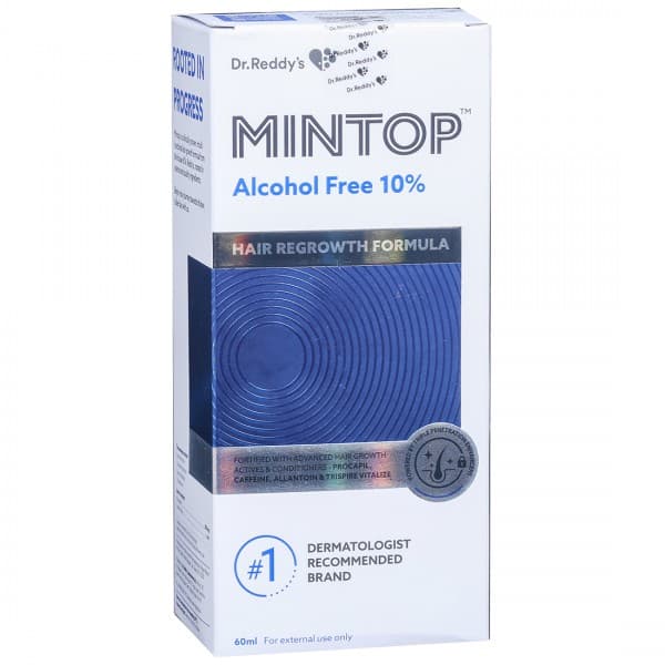 Mintop Alcohol Free 10%  Hair Regrowth Formula Solution 60 ml