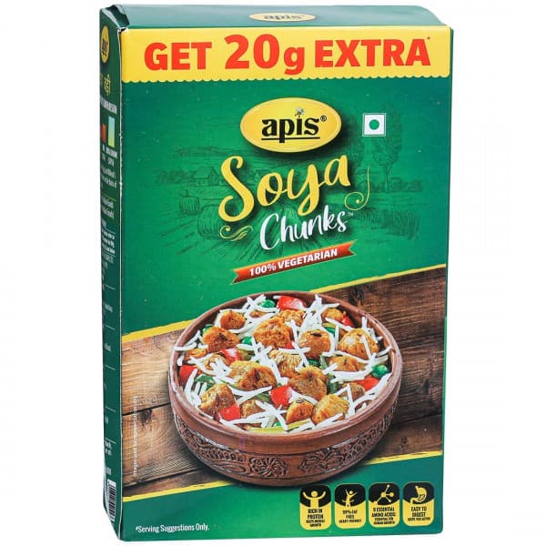 Apis Soya Chunks Refill (Get 20 g Extra) 180 g