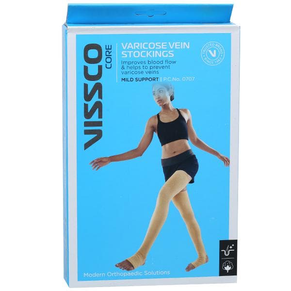Vissco Core Varicose Vein Stockings Mild Support XL Pack Of 2