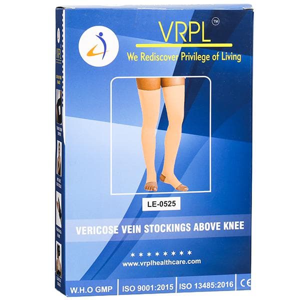 VRPL Vericose Vein Stockings Above Knee L