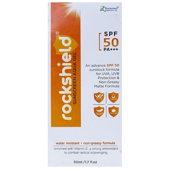 Rockshield Sunscreen Aqua Gel Spf 50 PA+++ 50 ml
