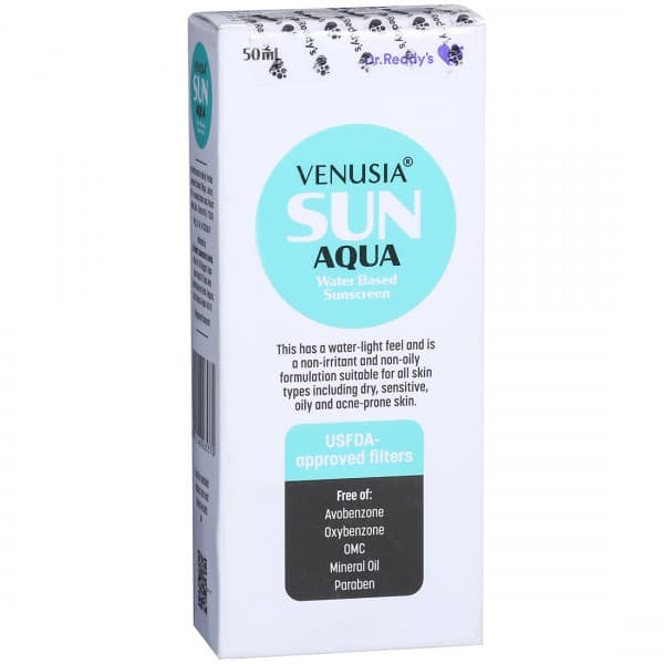 Venusia Sun Aqua SPF 65+ PA++++ Water Based Sunscreen 50 ml