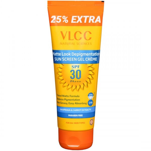 Vlcc Matte Look Depigmentation Spf 30 PA+++ Sun Screen Gel Creme (Free 25% Extra) 100 g