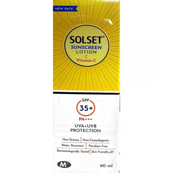 Solset Sunscreen SPF 35+ (PA+++) Vitamin C Lotion 60 ml