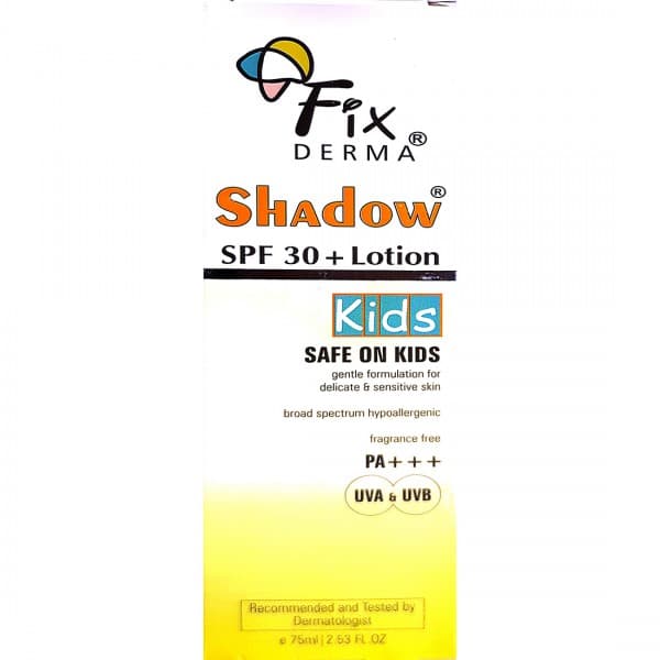 Fixderma Shadow Kids SPF 30+ PA+++ Lotion 75 ml