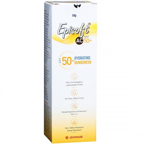 Episoft AC SPF 50 PA++++ Hydrating Sunscreen 50 g