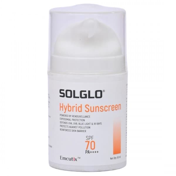 Solglo SPF 70 PA++++ Hybrid Sunscreen 50 ml