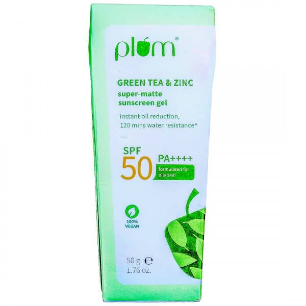 Plum Green Tea & Zinc Super Matte Sunscreen Gel SPF 50 PA++++ 50 g